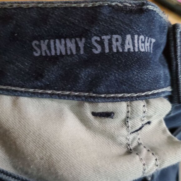 Banana Republic Jeans Womens Size 26 Blue Skinny Straight Stretch Mid-Rise Denim - Picture 3 of 12